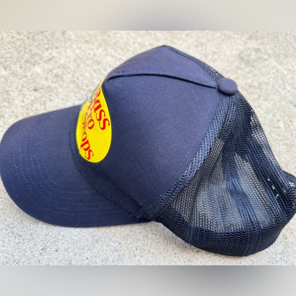 Men's Bass Pro Shop Snapback Hat Black Logo One Size Street Fish Hunt USA Street - Picture 2 of 9